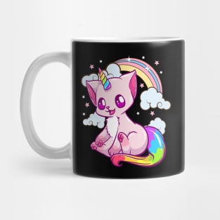 Cute & Funny Unicorn Cat Rainbow Kitty Unicorn Mug